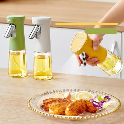 Custom BPA Free 240ml Glass Vinegar Olive Oil Dispenser Bottle Wholesale 3 Color Oil Spray Bottle