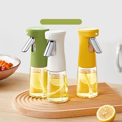 Custom BPA Free 240ml Glass Vinegar Olive Oil Dispenser Bottle Wholesale 3 Color Oil Spray Bottle