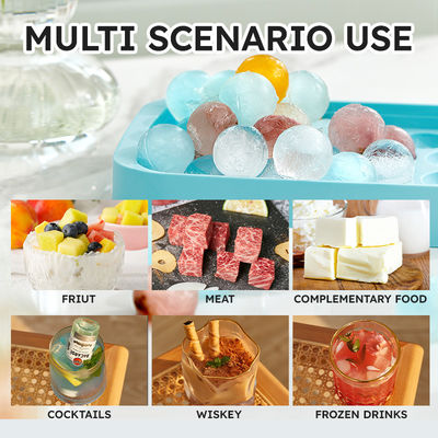 OEM Durable Small Circle Ice Cube Tray With Lid Summer Kitchen Fridge Freeze Tools