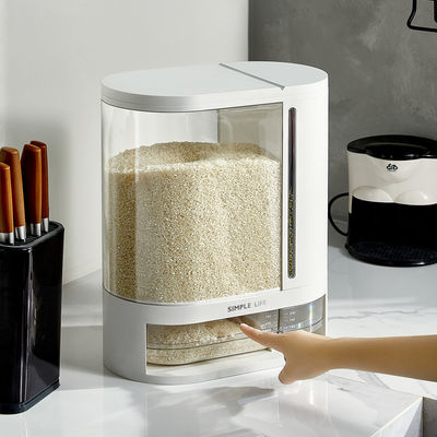 Plastic Cereal Rice Grain Dispenser Large Capacity Kitchen Rice Dispenser