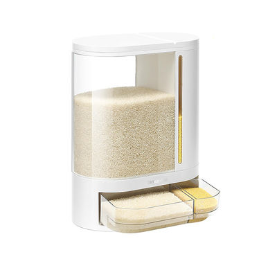 Plastic Cereal Rice Grain Dispenser Large Capacity Kitchen Rice Dispenser