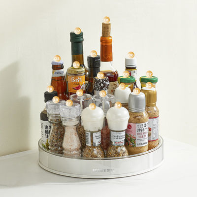 Rotating Makeup Organizer Tray Large Capacity Perfume Organizer 360° Spinning