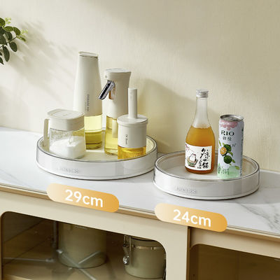 Rotating Makeup Organizer Tray Large Capacity Perfume Organizer 360° Spinning