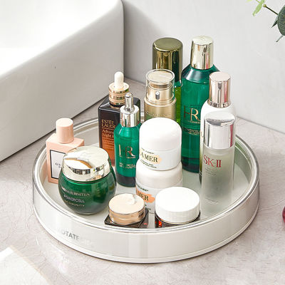 Rotating Makeup Organizer Tray Large Capacity Perfume Organizer 360° Spinning