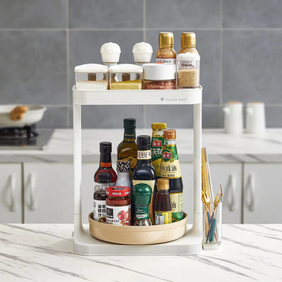 Desktop Multifunctional Storage Rack Rotating Spice Rack Organizer Multipurpose