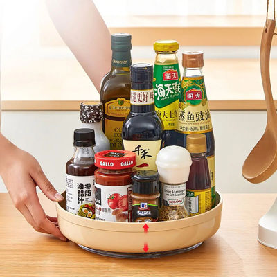 Desktop Multifunctional Storage Rack Rotating Spice Rack Organizer Multipurpose