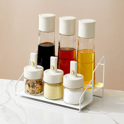 Plastic Durable 6pcs Kitchen Containers Set For Storage Spice And Oil