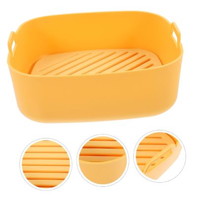 18.6*18.6*7CM Silicone Air Fryer Liners Square Reusable Air Fryer Silicone Basket