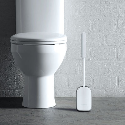 39.6cm Length Wall Mounted Silicone Toilet Brush And Holder Set 211g Lightweight