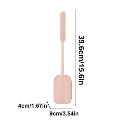 39.6cm Length Wall Mounted Silicone Toilet Brush And Holder Set 211g Lightweight