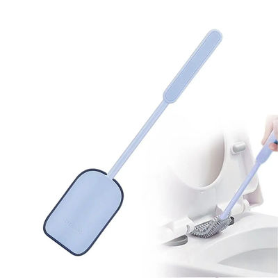 39.6cm Length Wall Mounted Silicone Toilet Brush And Holder Set 211g Lightweight