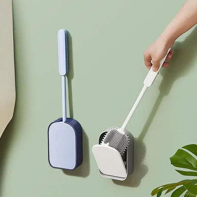 39.6cm Toilet Bowl Brush Silicone Wall Mounted Anti-Roll Anti-Drip Suitable for Travel Trailers and Campers RVers for RVers