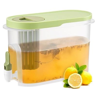 3.9L DIY Refrigerator Plastic Drink Dispensers Juice Cold Water Kettle With Spigot