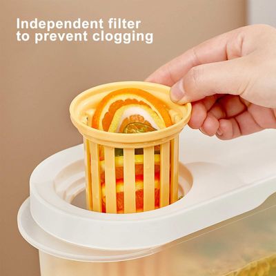 3.9L DIY Refrigerator Plastic Drink Dispensers Juice Cold Water Kettle With Spigot