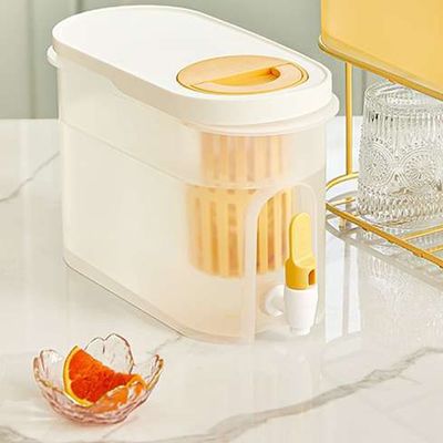 3.9L DIY Refrigerator Plastic Drink Dispensers Juice Cold Water Kettle With Spigot