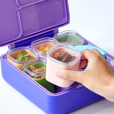 Food Safe Silicone Small Lunch Snack Sauce Cups Containers With Lids