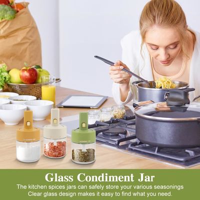 New Arrive Versatile Kitchen Seasoning Storage Bottle Set With Telescopic Spoon