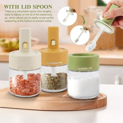 New Arrive Versatile Kitchen Seasoning Storage Bottle Set With Telescopic Spoon