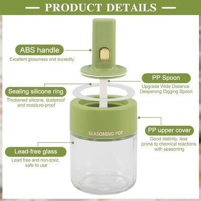 New Arrive Versatile Kitchen Seasoning Storage Bottle Set With Telescopic Spoon