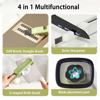 Newest U Shaped Grinding Stone Knife Blade Brush Tableware Cleaning Double-sided Dirt Removal Gap Cleaning Brush