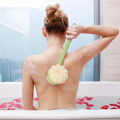 Three in One Massage and Deep Cleaning Exfoliating Shower Back Scrub Brush