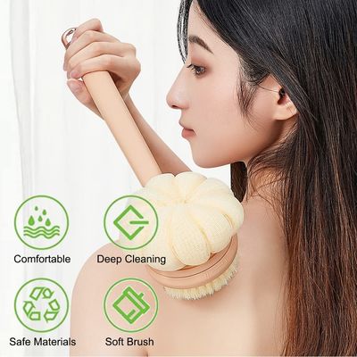 Three in One Massage and Deep Cleaning Exfoliating Shower Back Scrub Brush