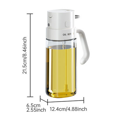 2 In 1 Pour Oil Mister for Air Fryer Salad Frying 550ml Olive Oil Dispenser Bottle