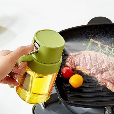 6.8 OZ 200ml Food-grade Glass Oil Bottle Olive Oil Sprayer for Cooking Air Fryer kitchen Outdoor BBQ and Camping