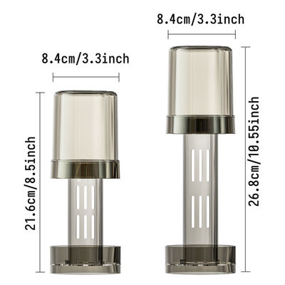 Modern 2 Slots Toothbrush Holder Stand With Tooth Brush Cups Cover