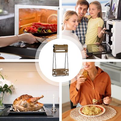 Anti Scald Clip Hot Dish Non Slip Gripper Plate Bowl Clip Holder Retriever Tongs Silicone Handle Kitchen Tool
