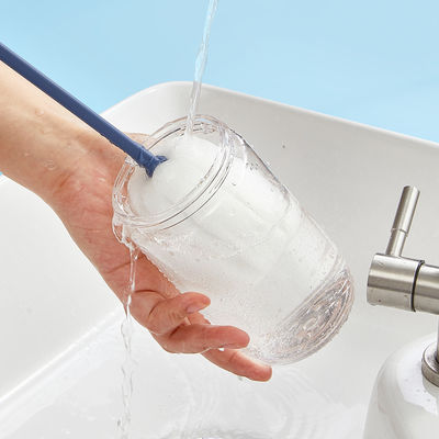 Durable Household Sponge Water Bottle Cleaning Brush Long Handled For Cup Baby Bottle