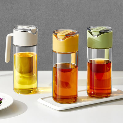 Kitchen Cooking Olive Oil Bottle Dispenser Auto Flip Non-Drip Oil Bottle Wide Opening Easily Refill And Clean