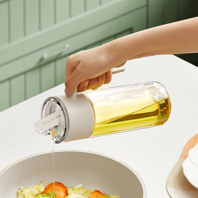 Kitchen Cooking Olive Oil Bottle Dispenser Auto Flip Non-Drip Oil Bottle Wide Opening Easily Refill And Clean